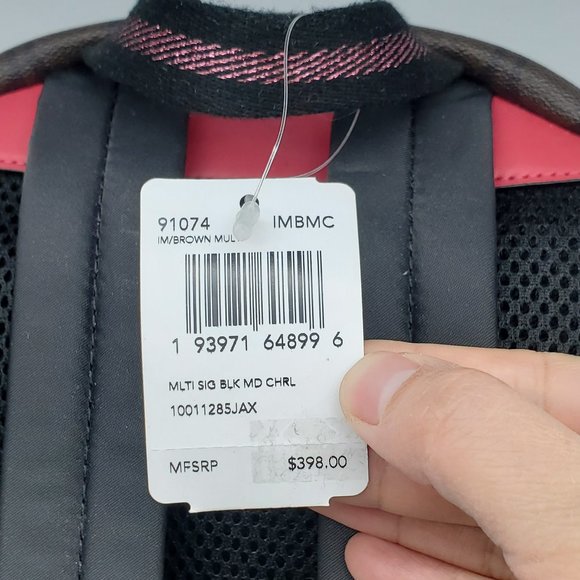 Coach Medium Charlie Backpack in Blocked Signature - Picture 8 of 8